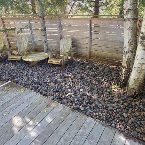 Riverstone garden accent